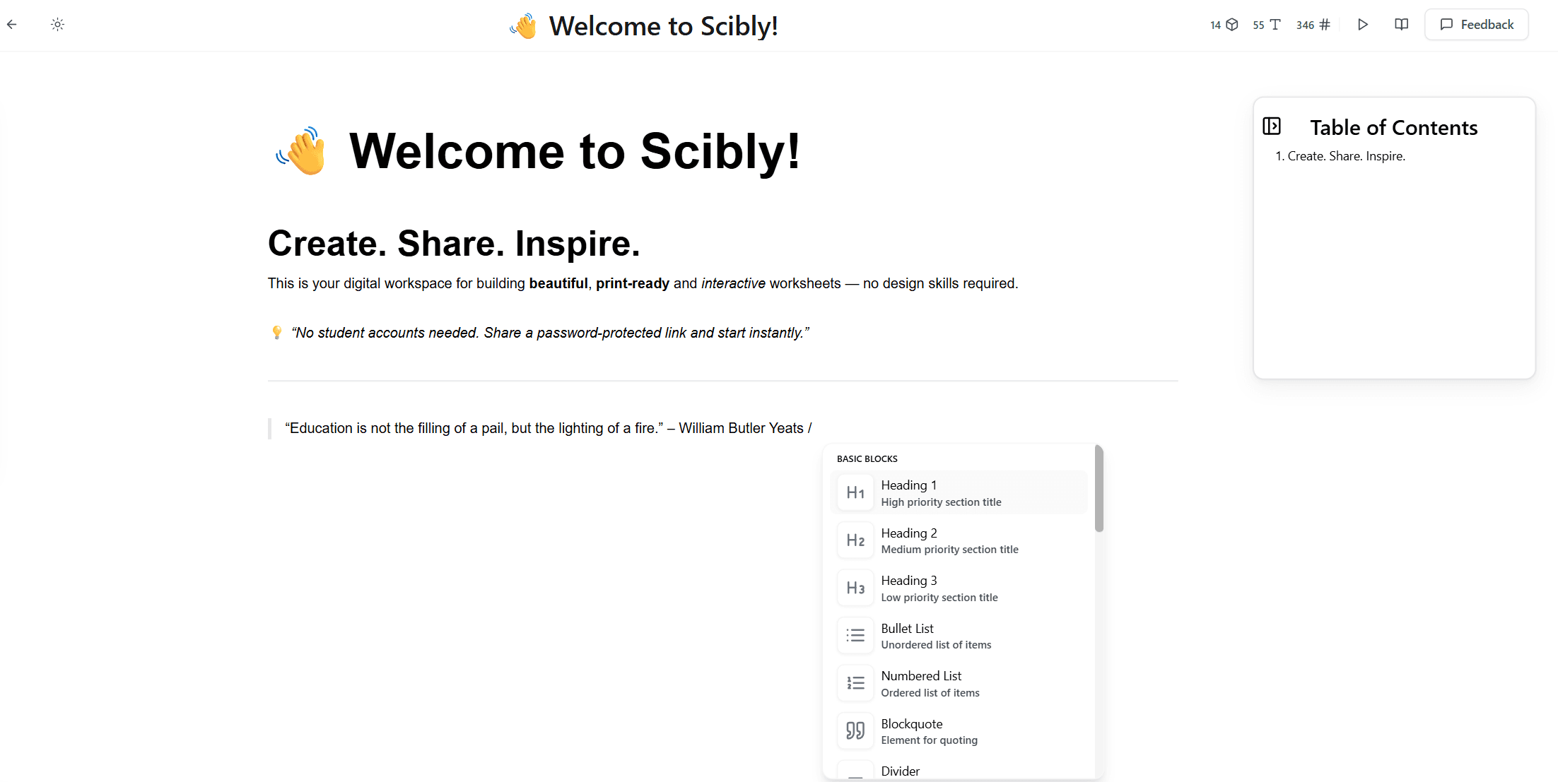 Worksheet Illustration