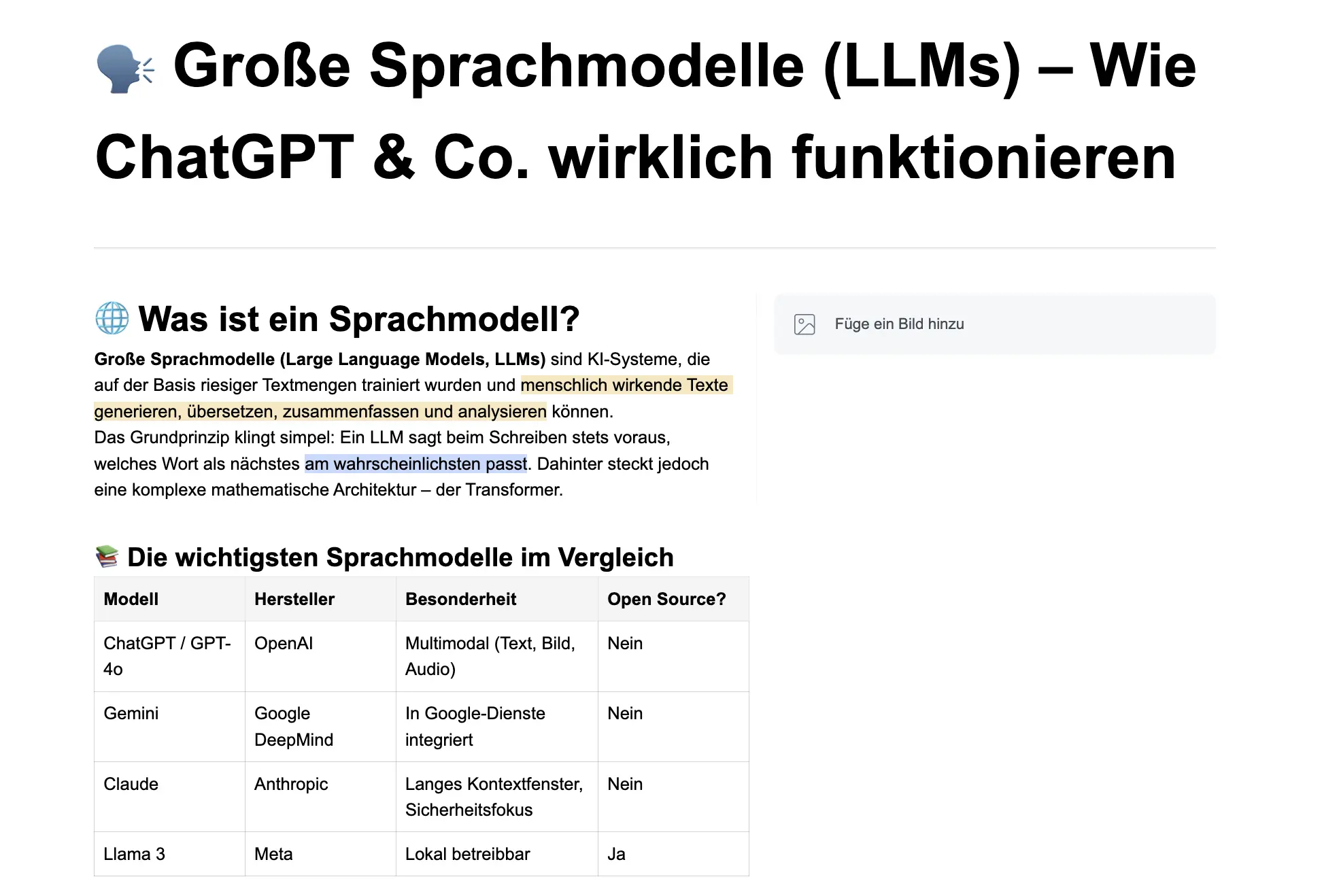Große Sprachmodelle (LLMs) – ChatGPT & Co. verstehen thumbnail