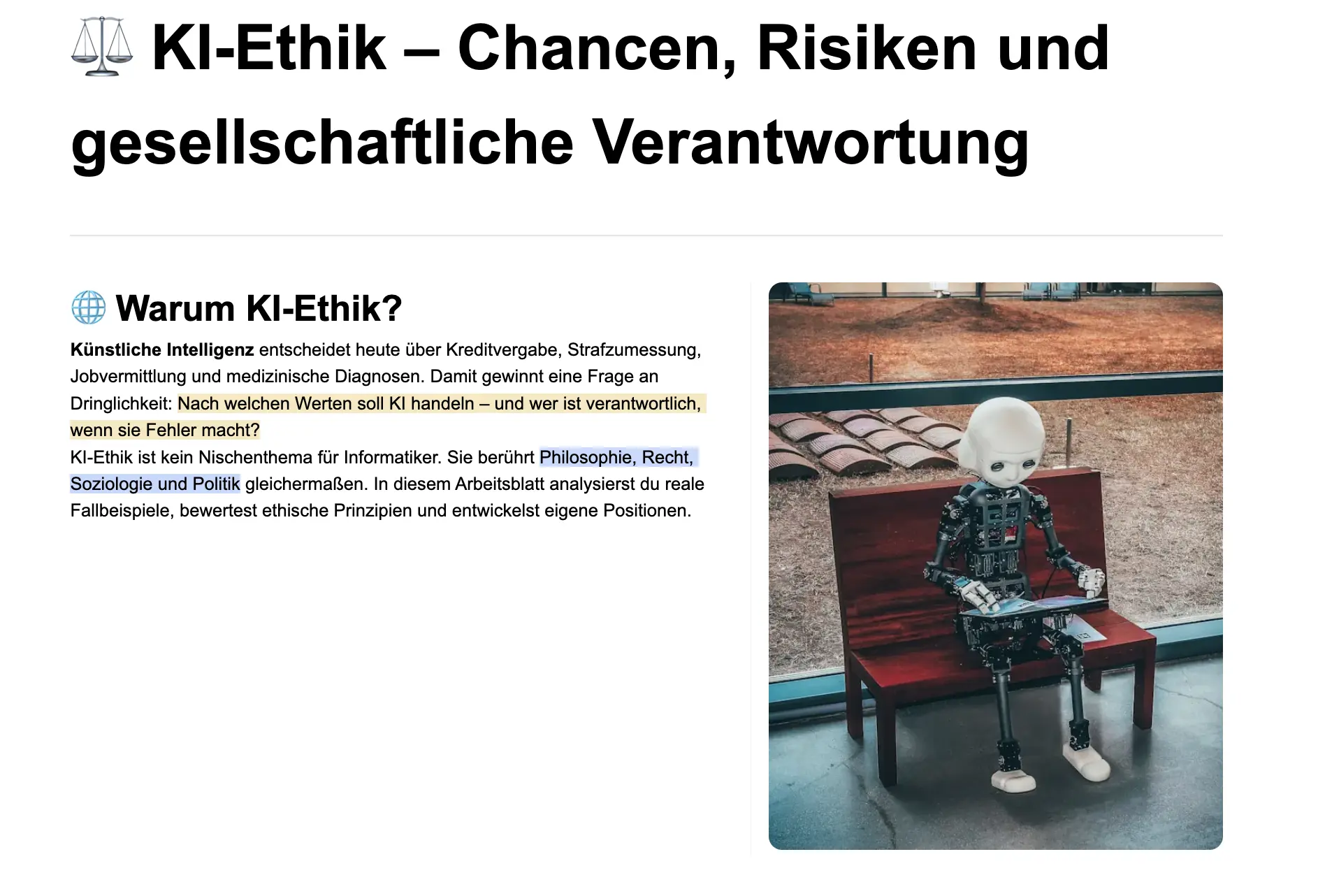 KI-Ethik – Chancen, Risiken und gesellschaftliche Verantwortung thumbnail