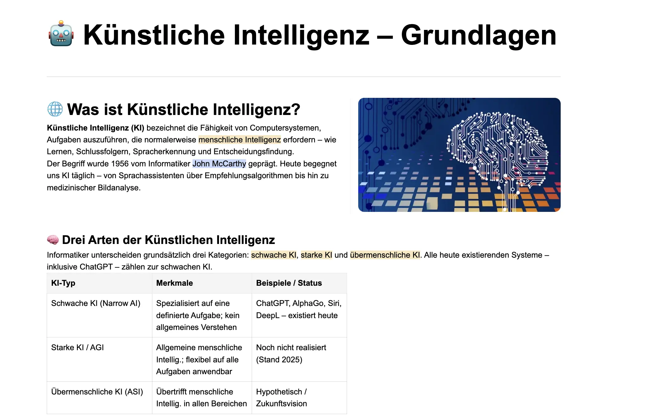 Künstliche Intelligenz – Grundlagen thumbnail